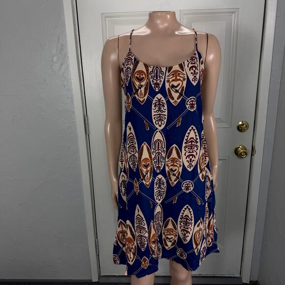 reyn spooner Dresses & Skirts - Reyn Spooner Women's Dress Small Tiki Hawaiian Rayon Shift Tropical Board X4-1